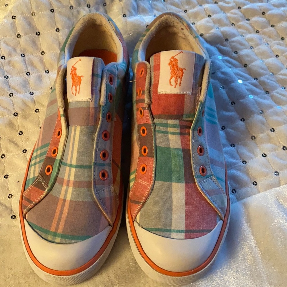 Polo “Greta” Plaid Slip On Sneakers size 8